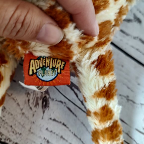 Adventure Planet Hanging Giraffe Brown 17 Inch Plush Stuffed Animal hook loop - Picture 7 of 8